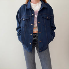 1990s Wrangler Over Dyed Super Soft Denim Jean Jacket