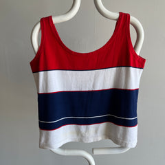 1970s Red White and Blue Soft Cotton Tank