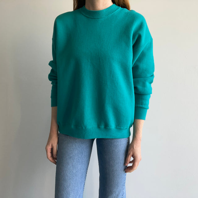 1980/90s Turquoise/Teal Sweatshirt by Lee
