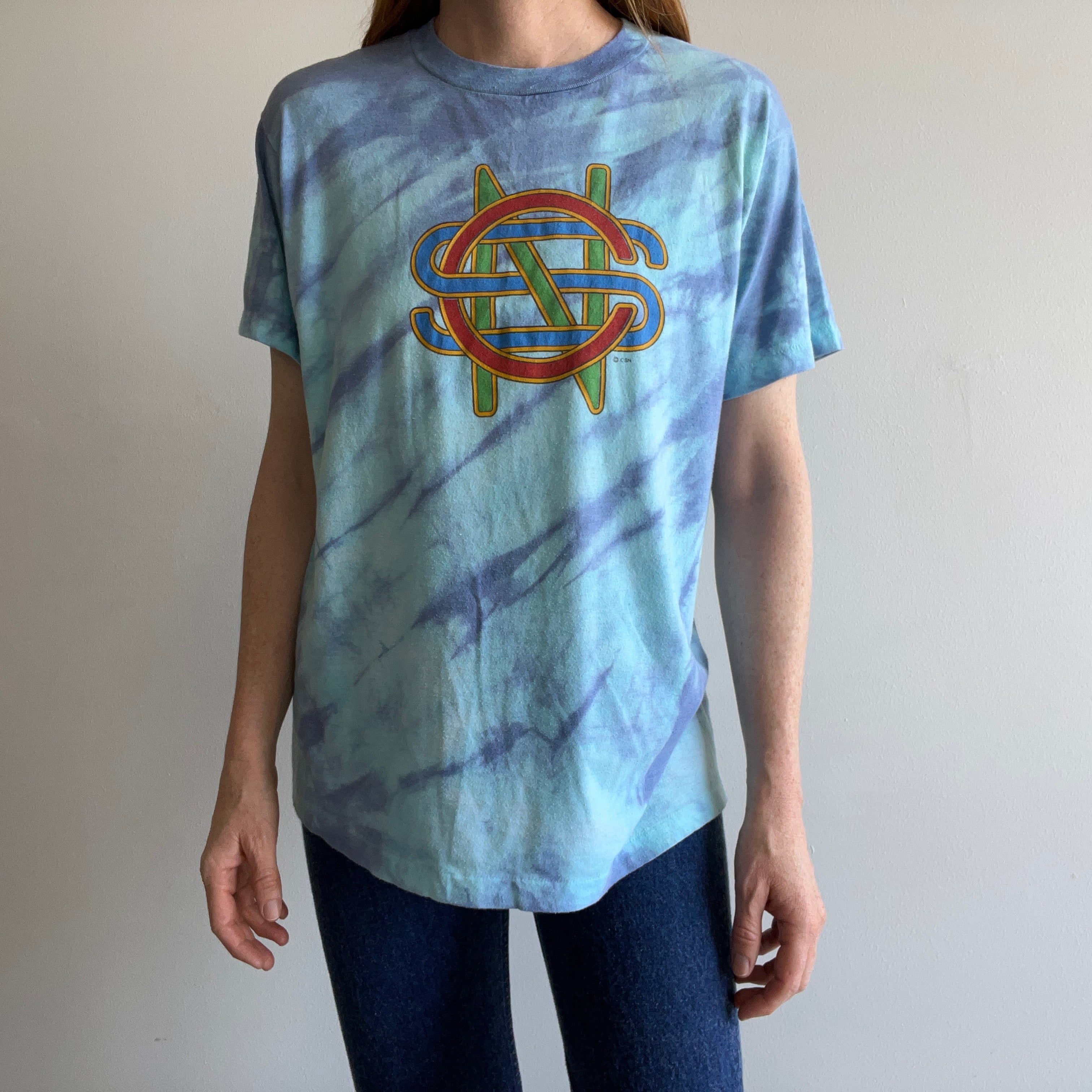 1970s Crosby, Stills and Nash Tie Dye T-Shirt