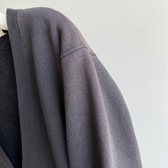 1980s Blank Perfectly Faded and Rare Hanes Sweatshirt Cardigan - SWOOOOON