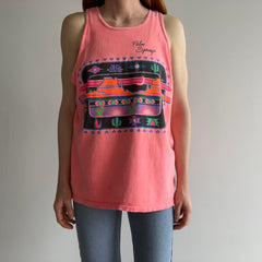 1989 Palm Springs Faded Neon Tank Top - YES PLEASE