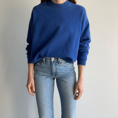 1980s Soft Blank Dodger aka Royal Blue Sweatshirt by Jerzees