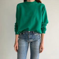 1990s HHW Blank Green Raglan Sweatshirt