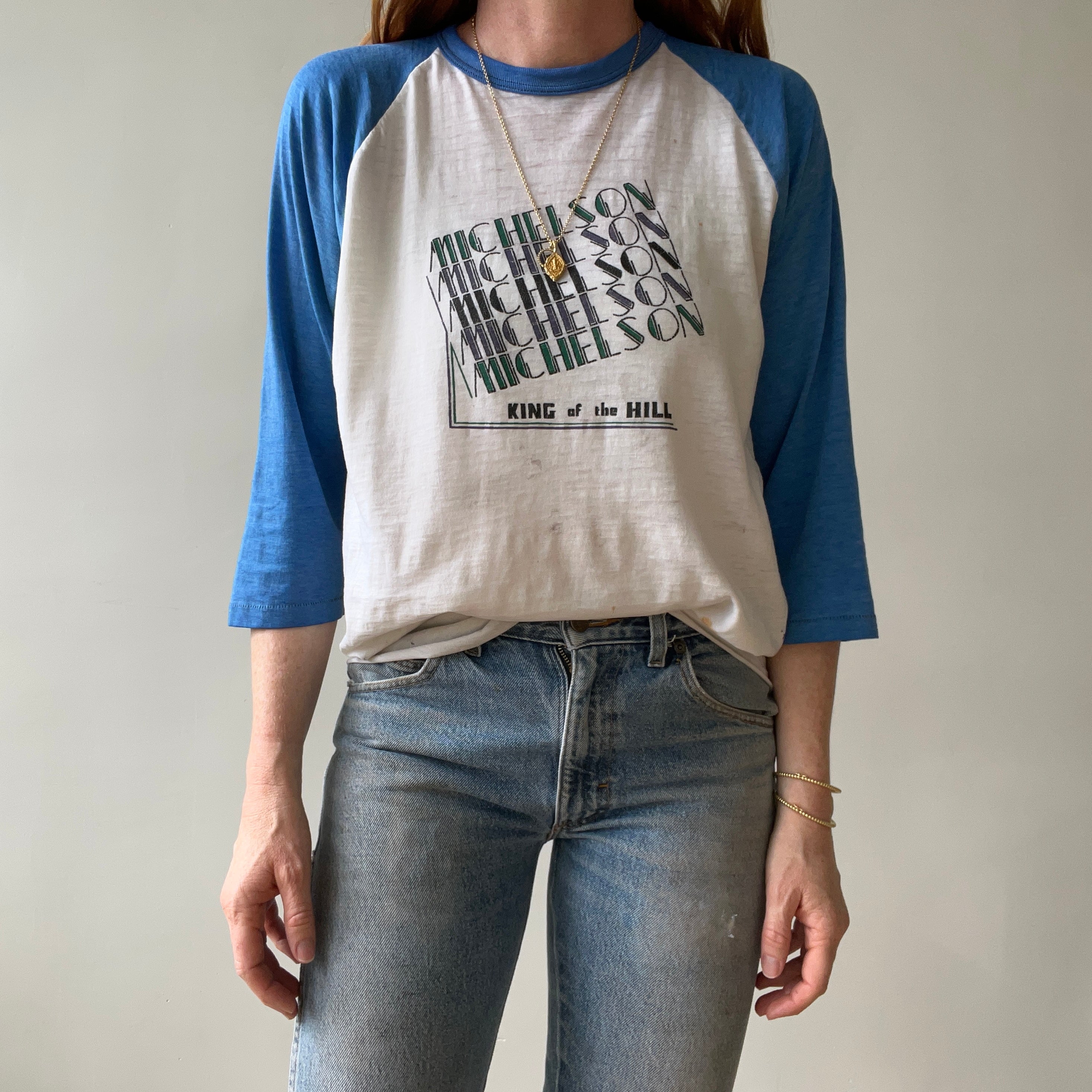 1983 Michelson King Of The Hill Champions Baseball T Shirt