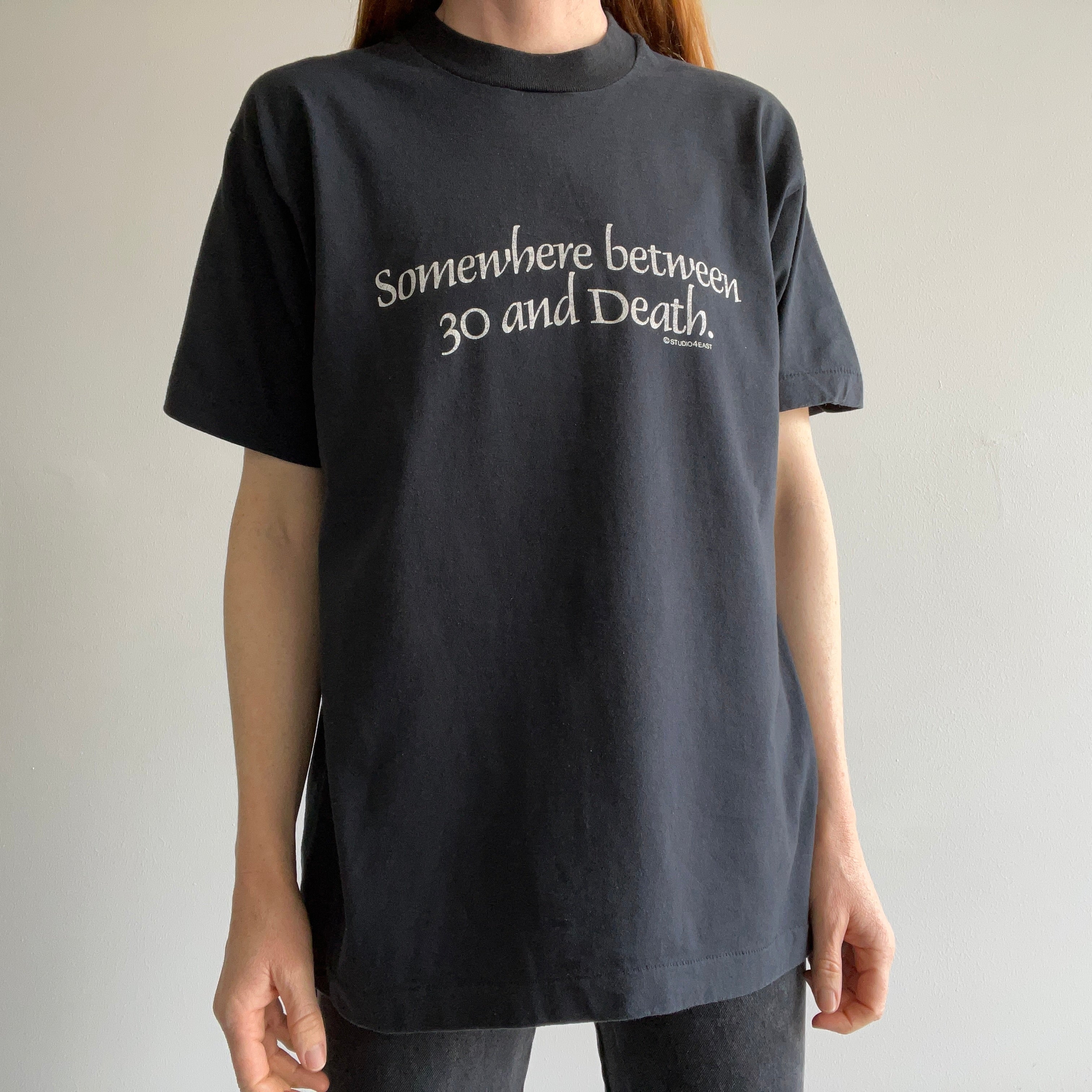 1980s Somewhere Between 30 Something and Death T-Shirt