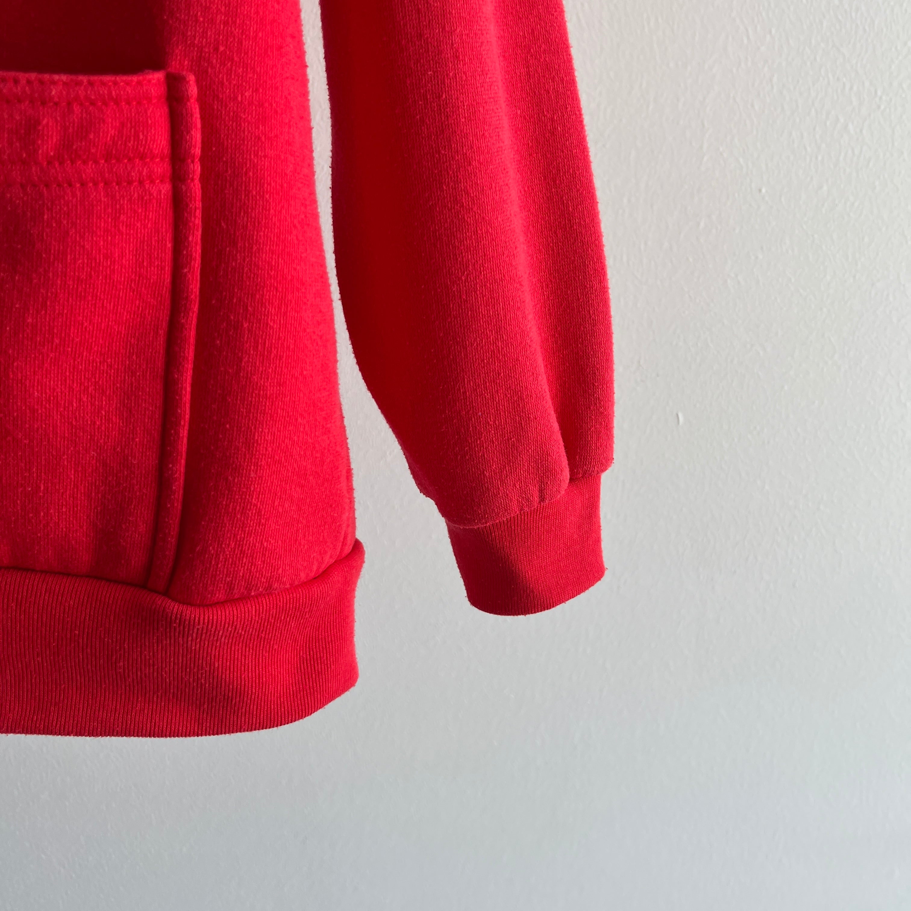 1980s Red Cardigan Sweatshirt - YES