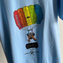 1980s Archway Vandalia, Illinois Parachuting T-Shirt by Screen Stars