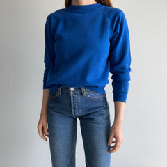 1980s Royal Blue Barely Worn Raglan by Hanes !!!