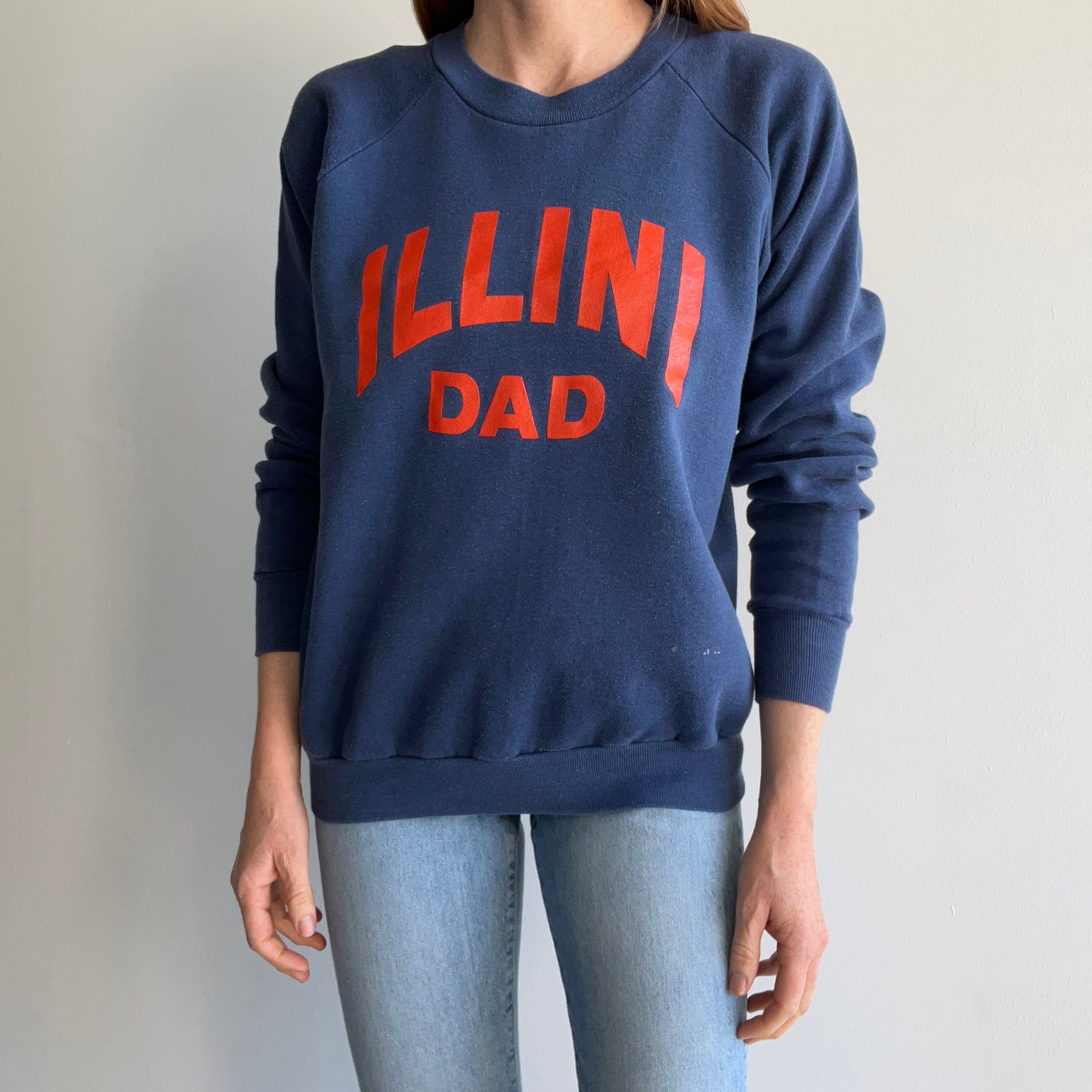 1980s Illini Dad Rad Sweatshirt by Healthknit