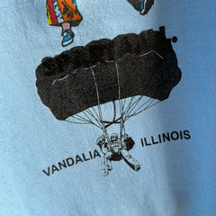 1980s Archway Vandalia, Illinois Parachuting T-Shirt by Screen Stars