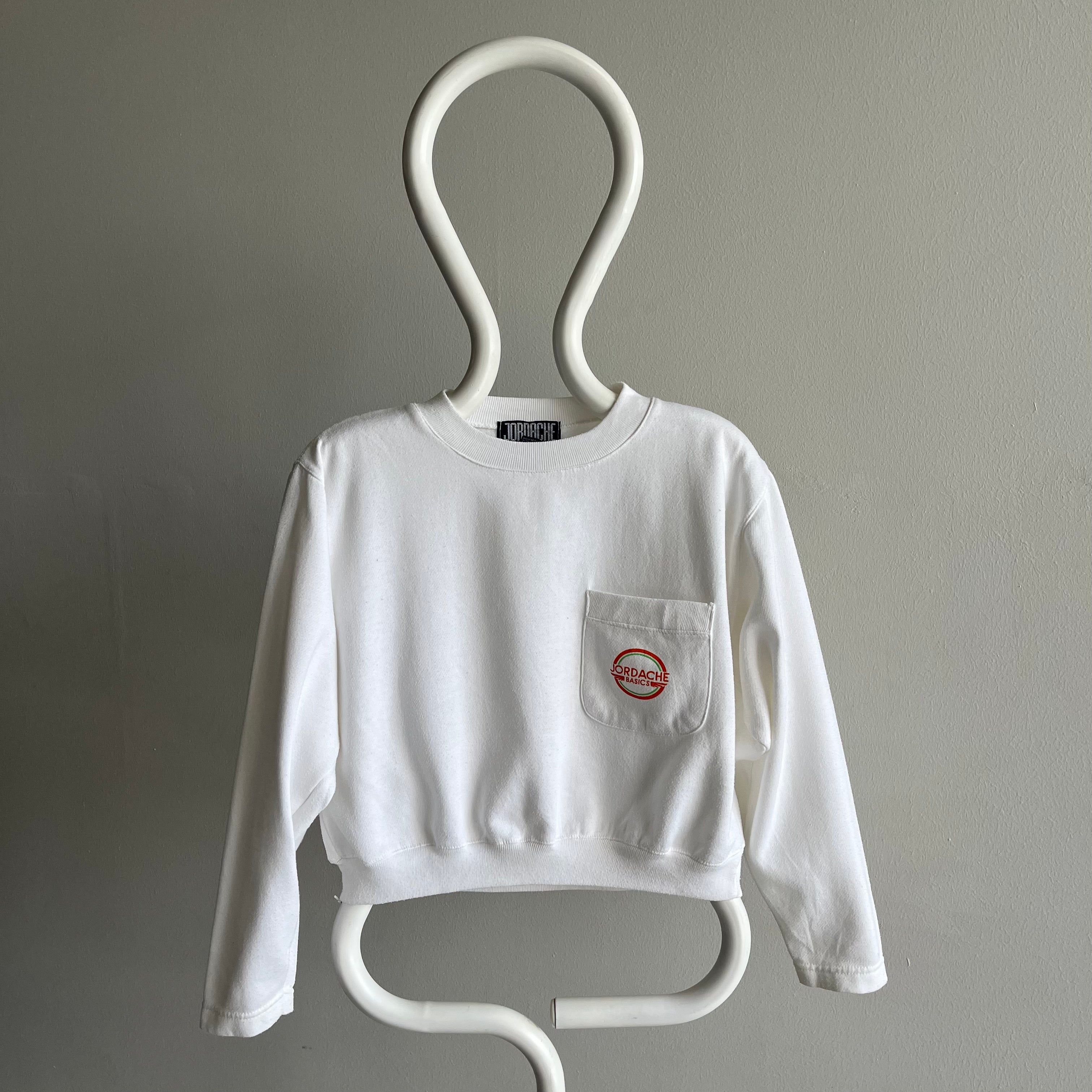 1980s Jordache Basics Cropped Sweatshirt