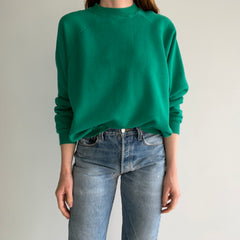 1990s HHW Blank Green Raglan Sweatshirt