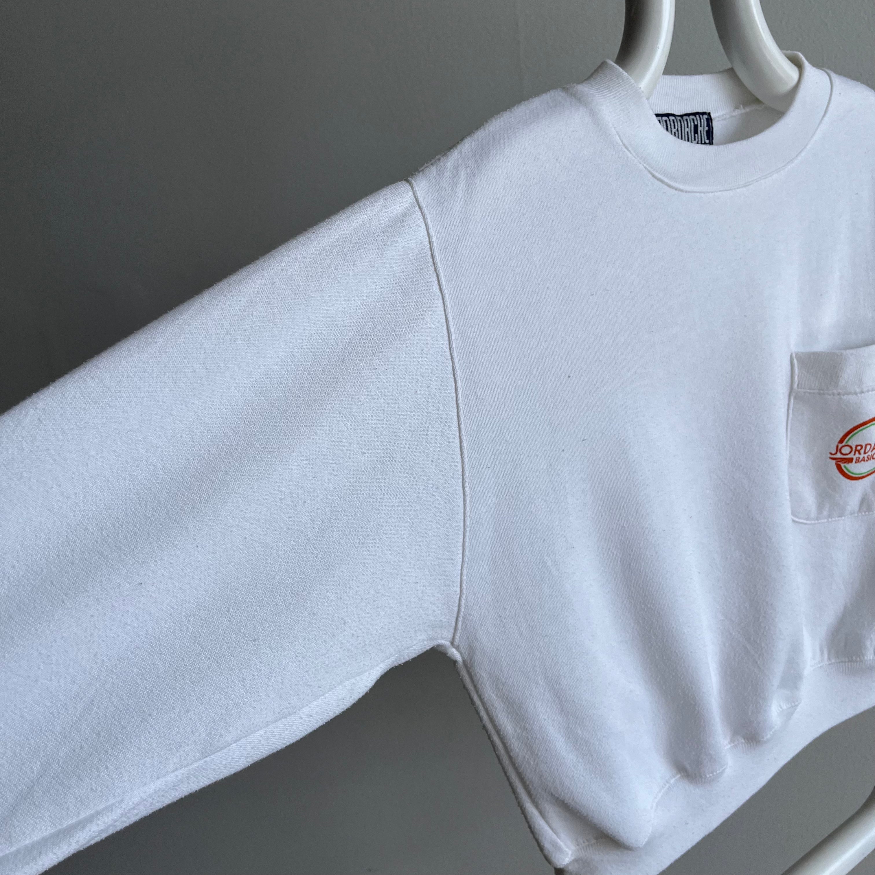 1980s Jordache Basics Cropped Sweatshirt