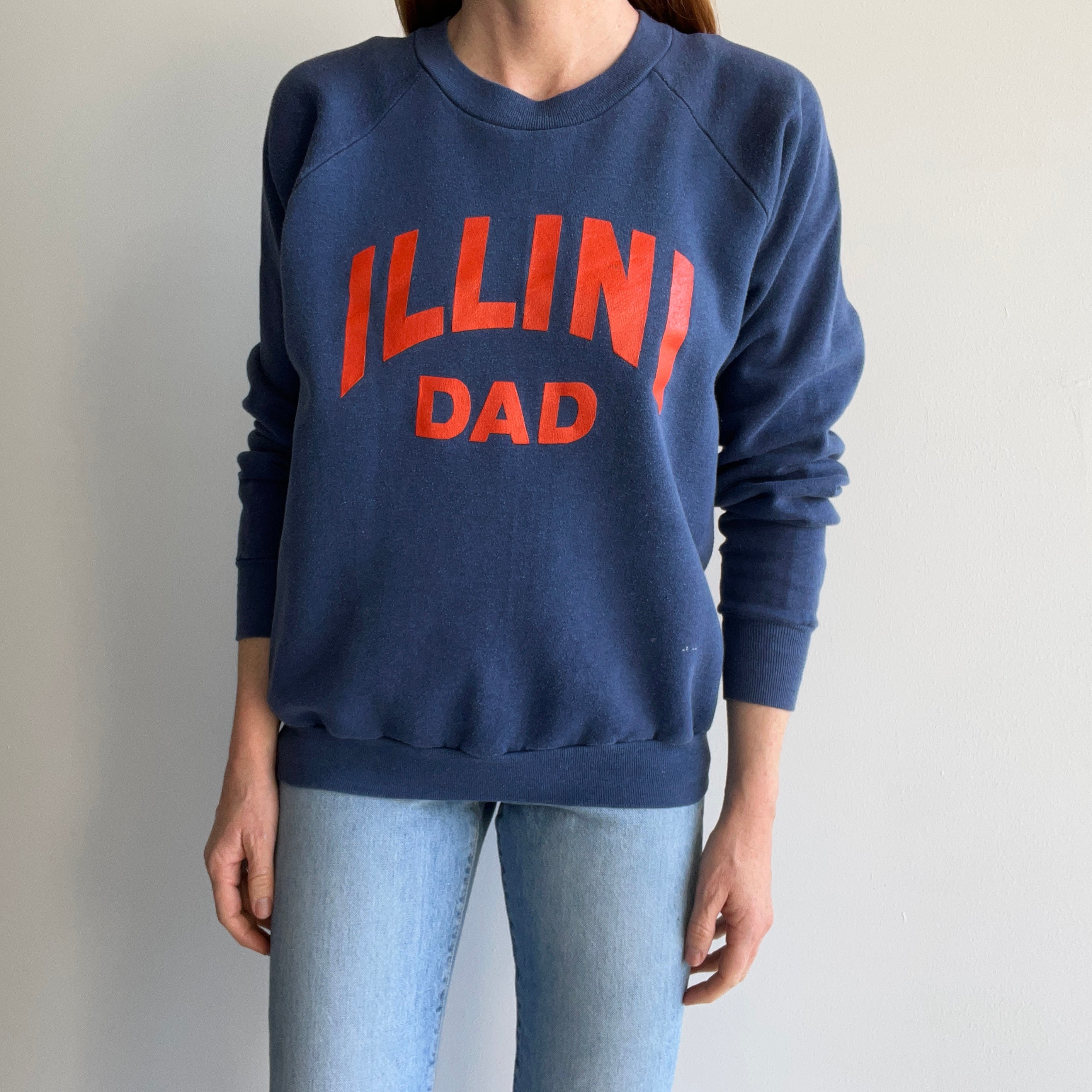 1980s Illini Dad Rad Sweatshirt by Healthknit