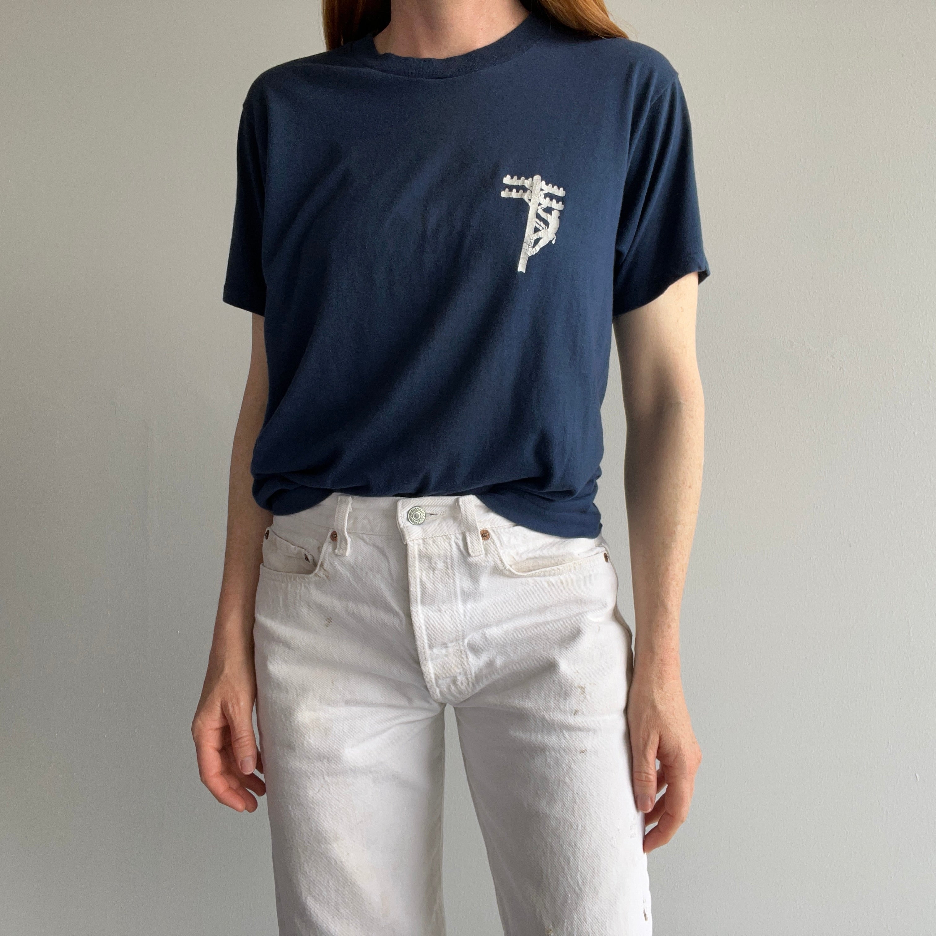 1980s Lineman Rad Soft and Slouchy T-Shirt by Screen Stars