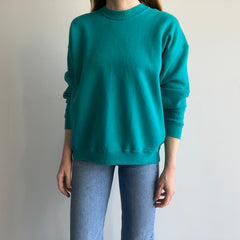 1980/90s Turquoise/Teal Sweatshirt by Lee