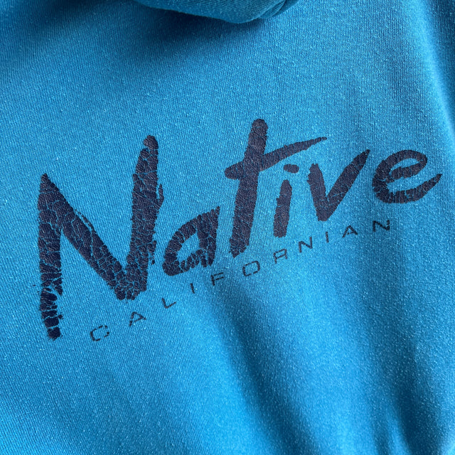 1980s "Native Californian" on the Backside Hoodie by Bassett Walker