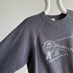 1970s Faded and Mended Neewollah (Halloween Backwards) Celebration Sweatshirt - RAD