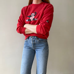 1980s Aerobics Panda Sweatshirt