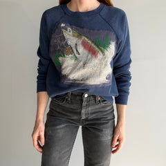 1980s DIY Giant Fish Sweatshirt