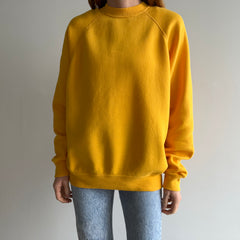 1980s Marigold Yellow Raglan by Bassett Walker