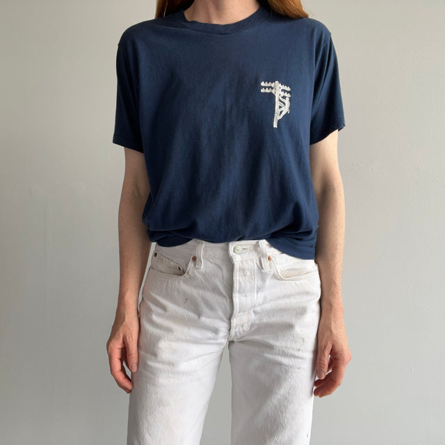 1980s Lineman Rad Soft and Slouchy T-Shirt by Screen Stars