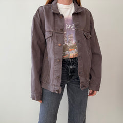 1980s Mauve Over Dyed Levi's Trucker Jacket