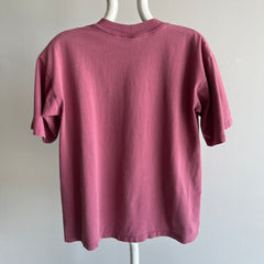 1980s Dusty Mauve Pink Cotton T-Shirt