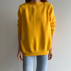 1980s Marigold Yellow Raglan by Bassett Walker