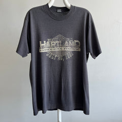 1991 Fifth Annual Hartland Family Folk Festival Super Faded and Worn Front and Back T-SHirt