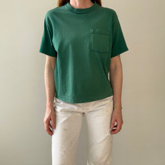 1980s/90s Faded Green Pocket T Shirt