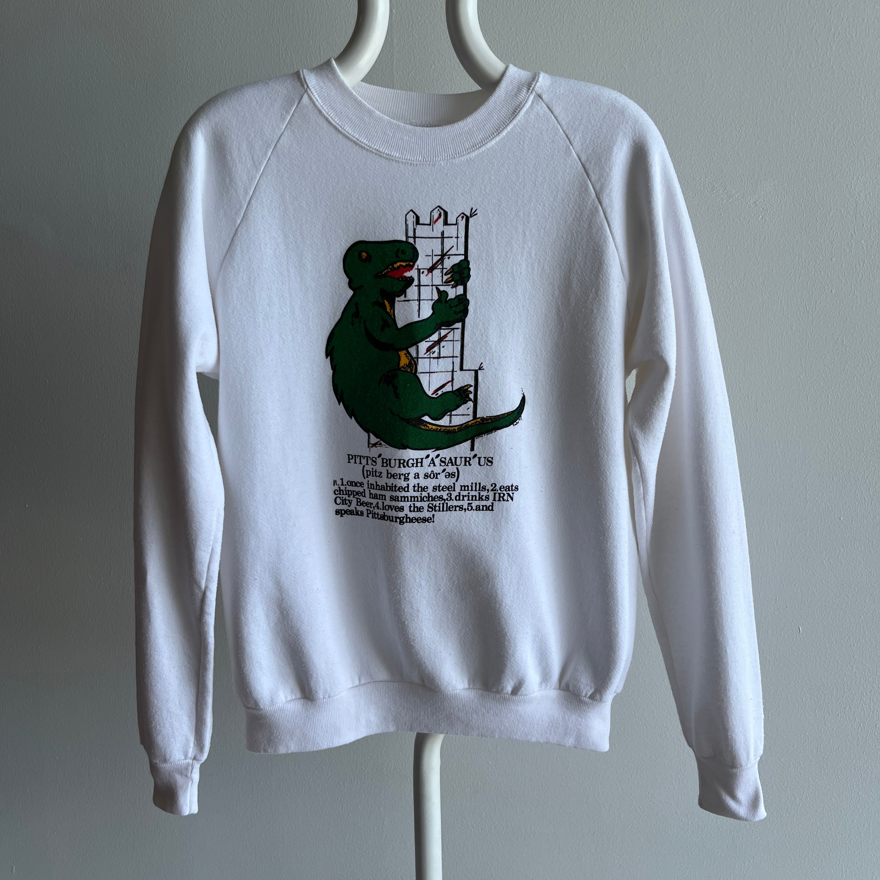 1987 Pitts'Burgh'A'Saur'Us Very Important Sweatshirt