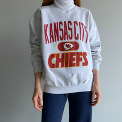 1990s Kansas City Chiefs Turtleneck Sweatshirt by Russell Brand - !!!