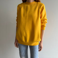 1980s Marigold Yellow Raglan by Bassett Walker