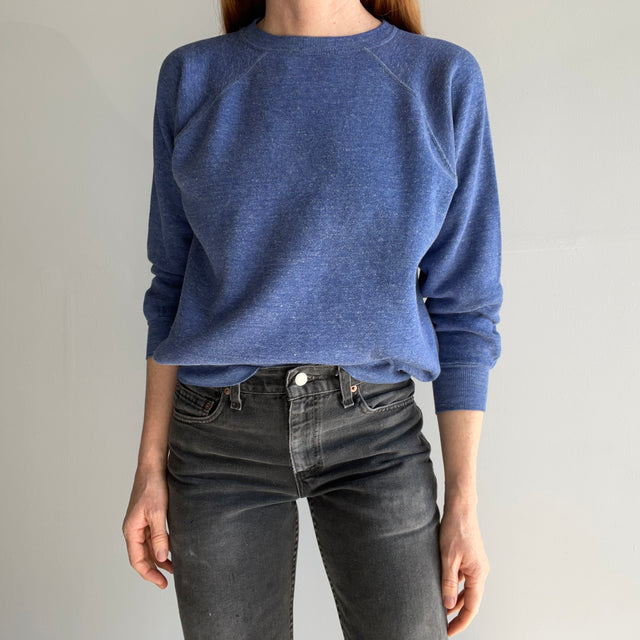 1970s Heather Blue Raglan - Sweet Thing!