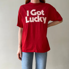 1980s I Got Lucky On A Harrah's Holiday T Shirt