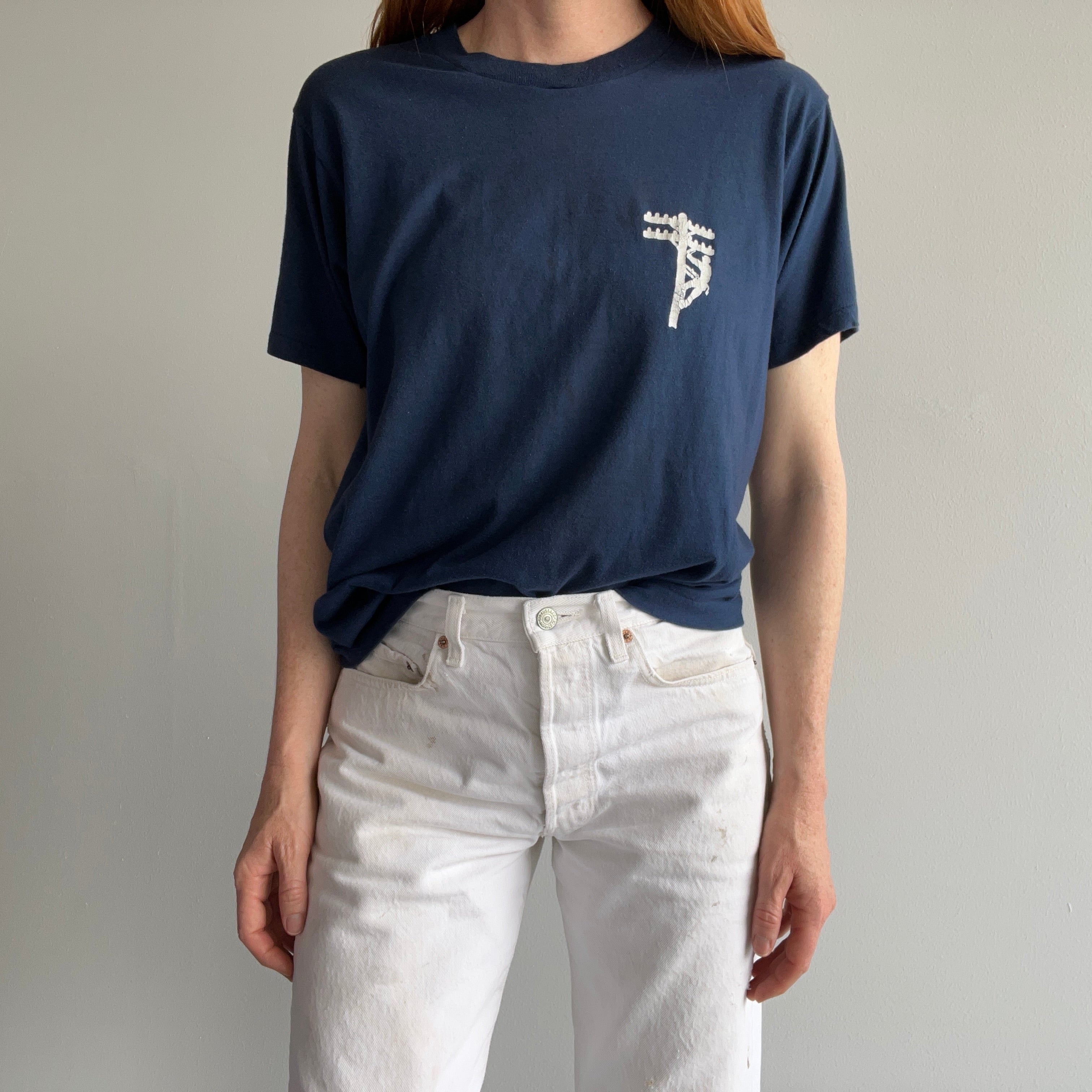 1980s Lineman Rad Soft and Slouchy T-Shirt by Screen Stars