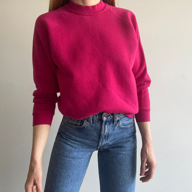 1980s Hot Pink Raglan Sweatshirt