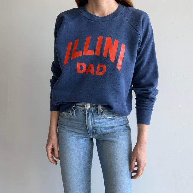 1980s Illini Dad Rad Sweatshirt by Healthknit