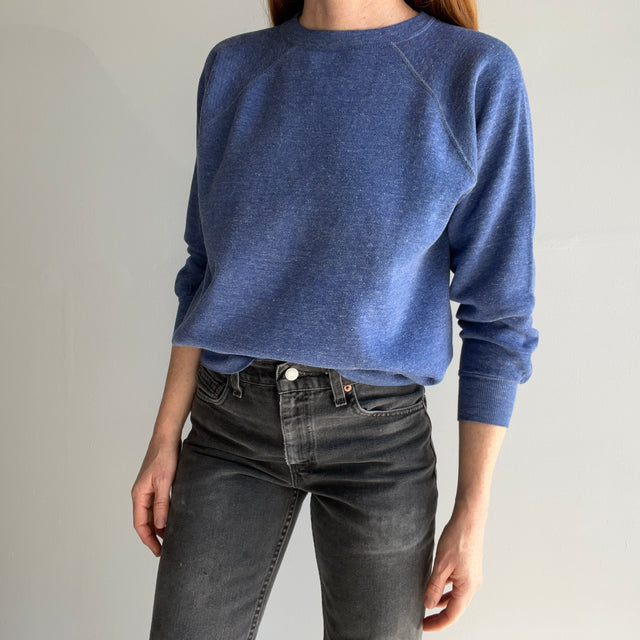 1970s Heather Blue Raglan - Sweet Thing!