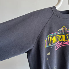 1980s Universal Studios Florida Paint Stained Sweatshirt