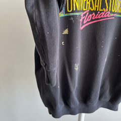 1980s Universal Studios Florida Paint Stained Sweatshirt