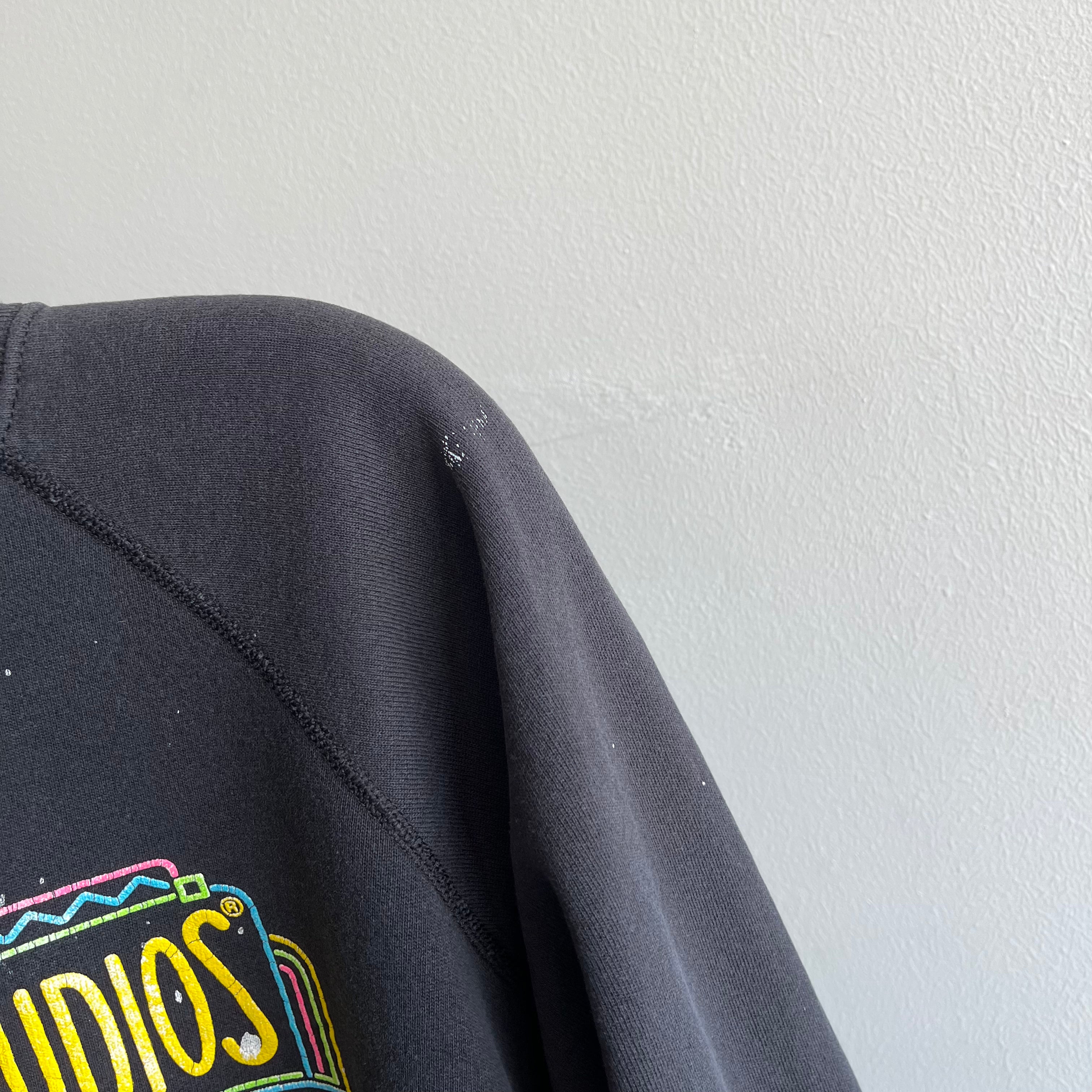 1980s Universal Studios Florida Paint Stained Sweatshirt