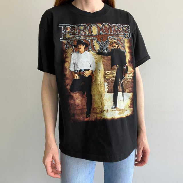 1990s Brooks & Dunn Front and Back T-Shirt