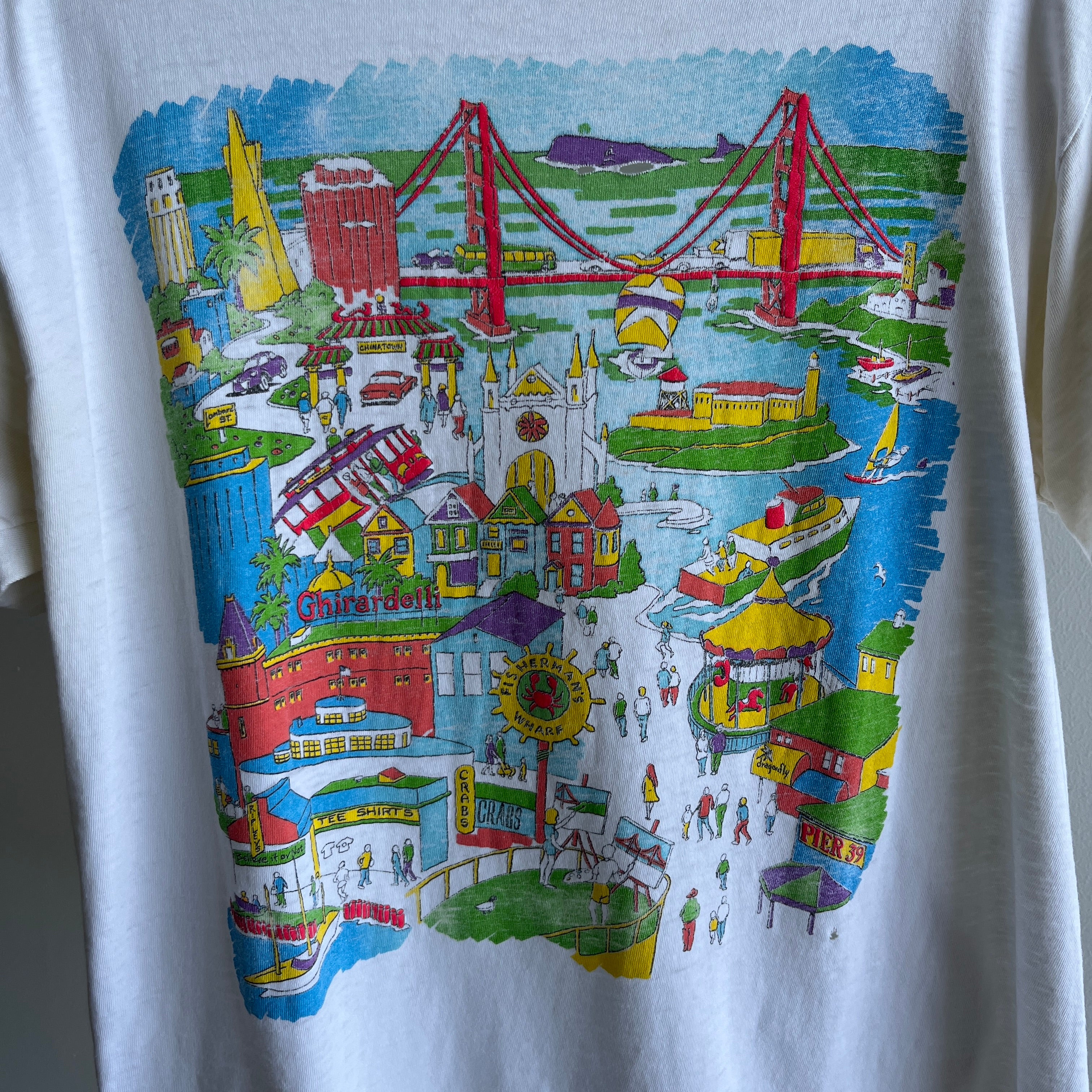 1980/90s Worn Thin Personal Collection San Francisco Tourist T-Shirt