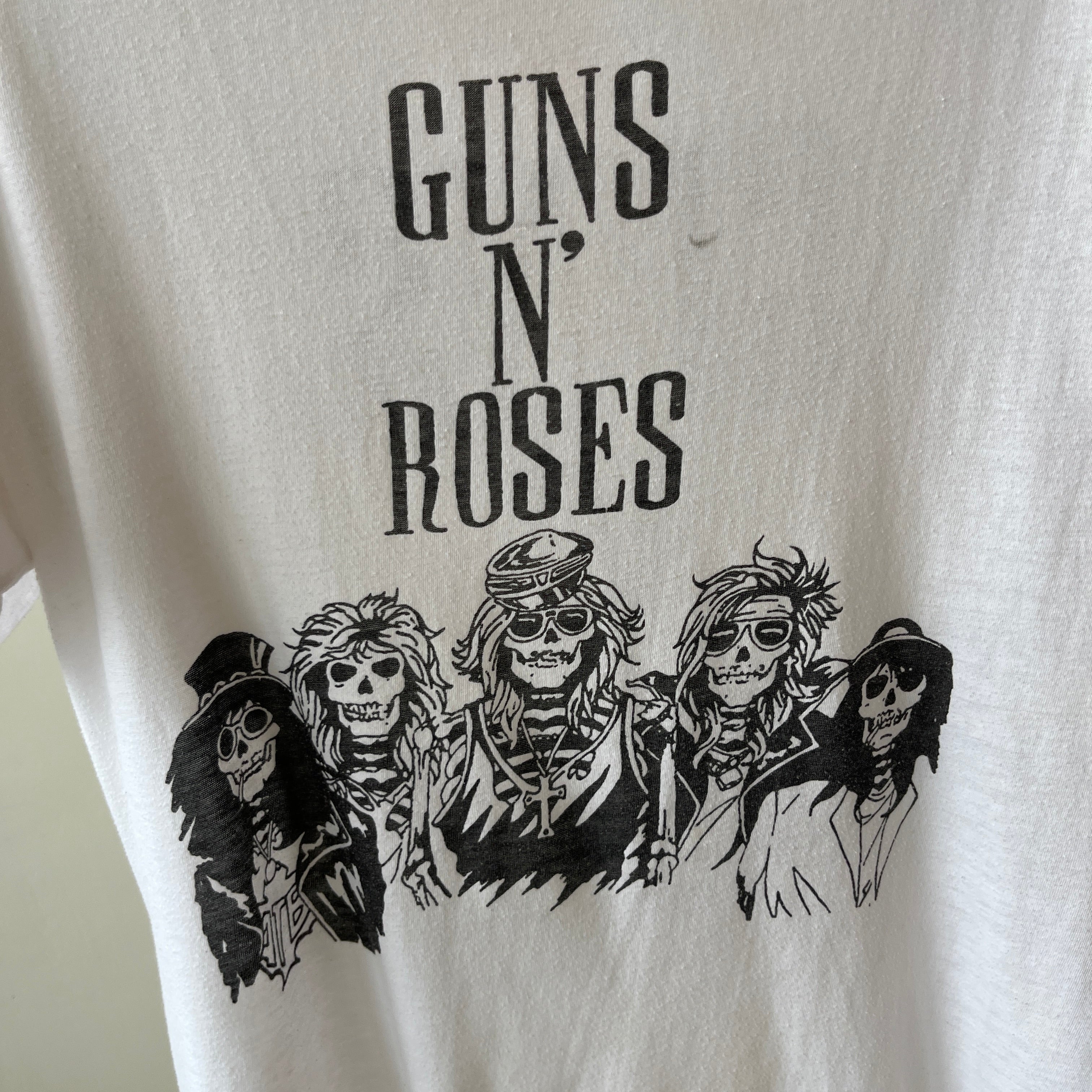 1980s Guns N Roses Front and Back T-Shirt by Screen Stars