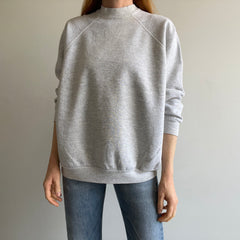1980s Lighter Blank Gray FOTL Sweatshirt with Good Arms