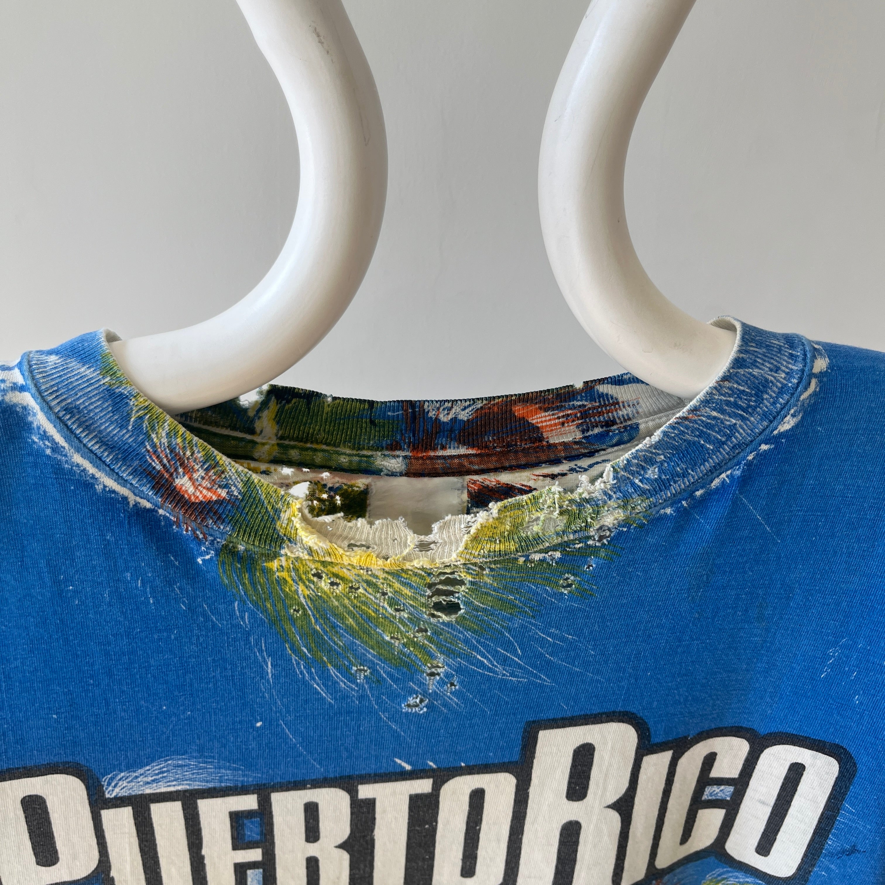 1990s All Over Print Puerto Rico T-Shirt - V COOL