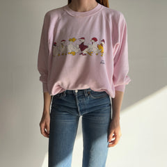 1980s Paper Thin and Stained Ducks in a Row Sweatshirt